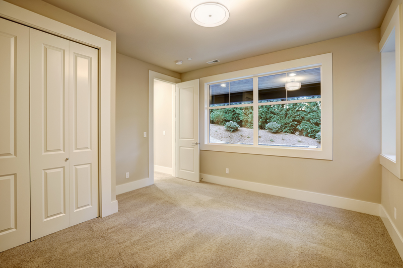 Empty room interior in new construction home